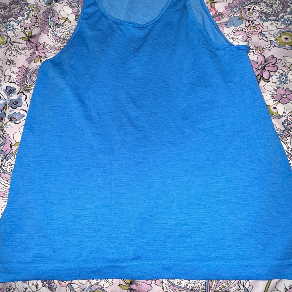 lululemon athletica Blue Racerback Tank Top